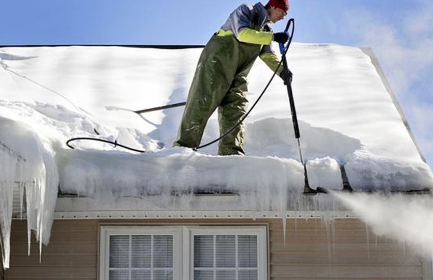 Snow Removal Ice Dam Steaming